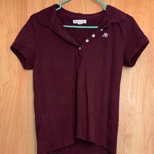 Aeropostale burgundy polo shirt